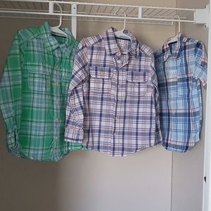 Toddlers Boys Button Up Shirts Bundle (4-5)